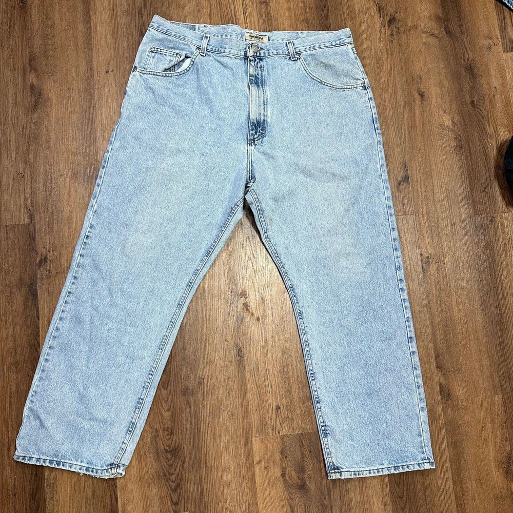 Wrangler Jeans Men Size 38 Blue Hero Original Mid Rise Zip Workwear Denim